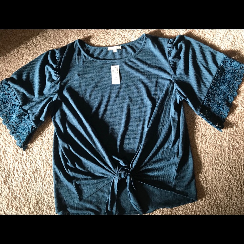 Loralette by Avenue Teal Blouse